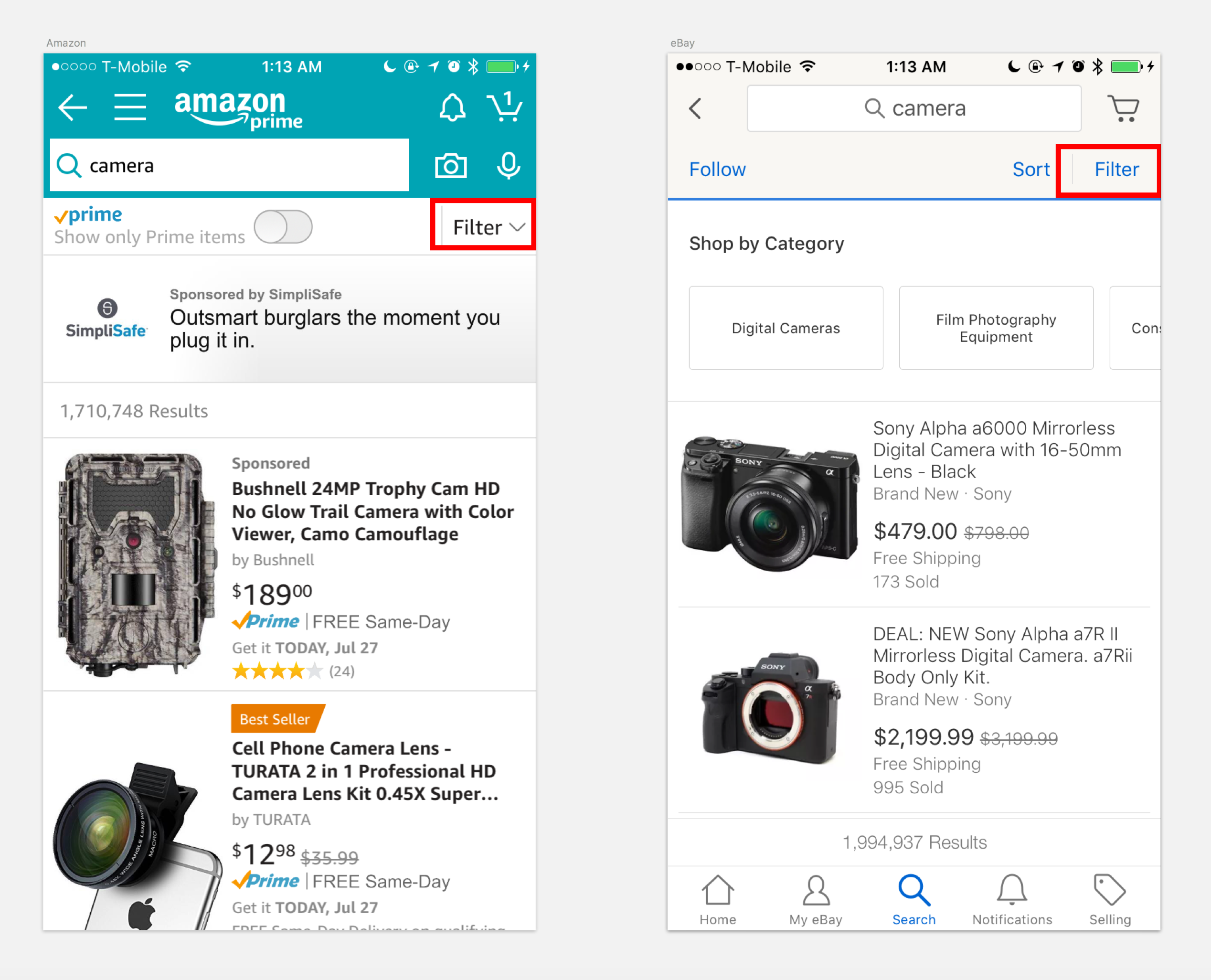 E-commerce Filter